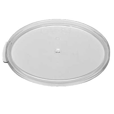 Cambro Storage & Transport Each / Polycarbonate / Clear Cambro RFSCWC1135 Clear Camwear Polycarbonate Round Lid, NSF