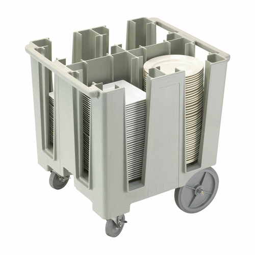 Cambro Storage & Transport Each / Speckled Gray Cambro DCS1125480 Versa Dish Caddy | Holds Up to 11-1/4 Inch Round Plates | Denson CFE