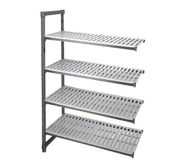 Cambro Storage & Transport Each / Speckled Gray Cambro EA245472V4580 Camshelving? Elements Stationary Add-On Unit, 24"W x 54"L x 72"H | Denson CFE