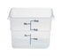 Cambro Storage & Transport Each / Translucent Cambro 12SFSPP190 Translucent CamSquare 12 Qt Polypropylene Square Food Storage Container | Denson CFE