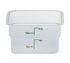 Cambro Storage & Transport Each / Translucent Cambro 2SFSPP190 CamSquare 2 qt. Translucent Food Container | Denson CFE