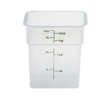 Cambro Storage & Transport Each / Translucent Cambro 4SFSPP190 4 Quart Polypropylene Food Container - Translucent | Denson CFE