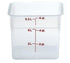 Cambro Storage & Transport Each / Translucent Cambro 6SFSPP190 CamSquare Food Container 6 Quart 8-3/8 x 8-3/8 x 7 | Denson CFE