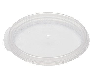Cambro Storage & Transport Each / Translucent Cambro RFS2SCPP190 Translucent Camwear Round Seal Cover for 2 and 4 Qt Containers
