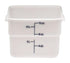 Cambro Storage & Transport Each / White Cambro 12SFSP148 White Camsquare 12 Quart Square Food Container