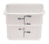 Cambro Storage & Transport Each / White Cambro 12SFSP148 White Camsquare 12 Quart Square Food Container with Handles