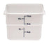 Cambro Storage & Transport Each / White Cambro 12SFSP148 White Camsquare 12 Quart Square Food Container with Handles | Denson CFE