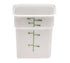 Cambro Storage & Transport Each / White Cambro 4SFSP148 White CamSquare 4 Quart Square Food Storage Container - NSF Listed, Dishwasher Safe