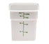 Cambro Storage & Transport Each / White Cambro 4SFSP148 White CamSquare 4 Quart Square Food Storage Container - NSF Listed, Dishwasher Safe | Denson CFE