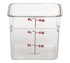 Cambro Storage & Transport Each / White Cambro 6SFSP148 CamSquare Food Container, 6 Quart | Denson CFE
