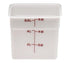 Cambro Storage & Transport Each / White Cambro 6SFSP148 CamSquare Food Container, 6 Quart | Denson CFE