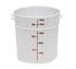 Cambro Storage & Transport Each / White Cambro RFS18148 Storage Container, round, 18 qt., 14-7/8" dia. x 12"H, natural white, polyethylene, NSF