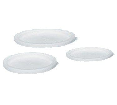 Cambro Storage & Transport Each / White Cambro RFSC2148 White Round Polyethylene Lid for 2 and 4 Qt Food Storage Containers | Denson CFE
