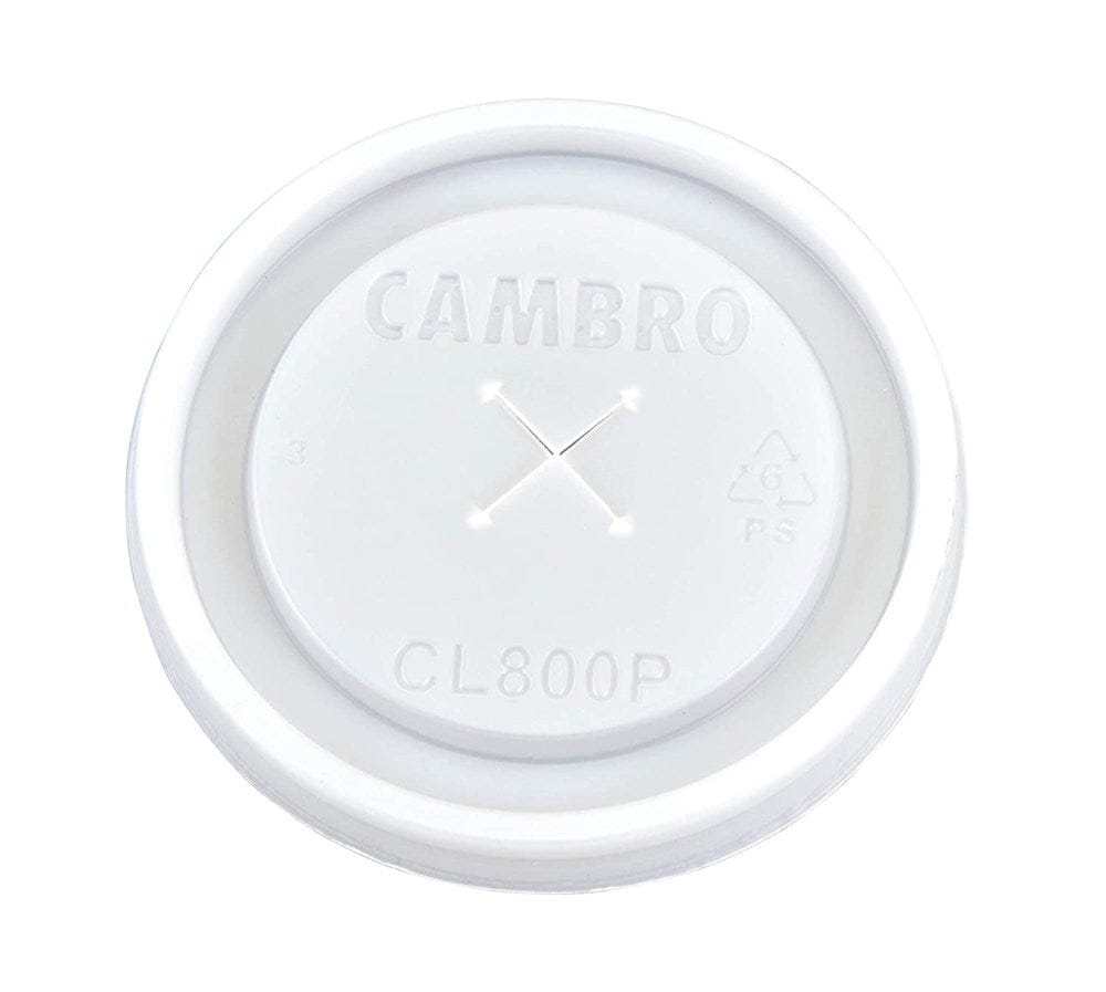 Cambro Tabletop & Serving Case Cambro CL800P190 Disposable CamLid, Fits Colorware Tumbler #800P & #800P2, Translucent (1000 per case) | Denson CFE