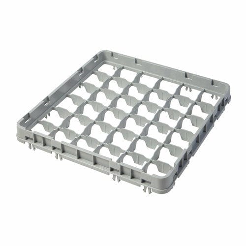 Cambro Unclassified Each / Soft Gray Cambro 36E2151 Half Drop Extender, full size, (36) compartments, 19-5/8" x 19-5/8" x 2", adds 1-5/8" to rack height, for Camracks, soft gray