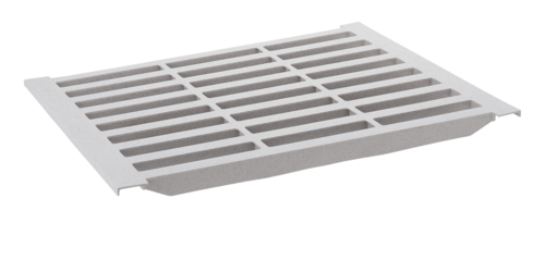 Cambro Unclassified Each / Speckled Gray Cambro CS2411V480 Camshelving Polymer Louvered Shelf - 24" x 11", Speckled Gray