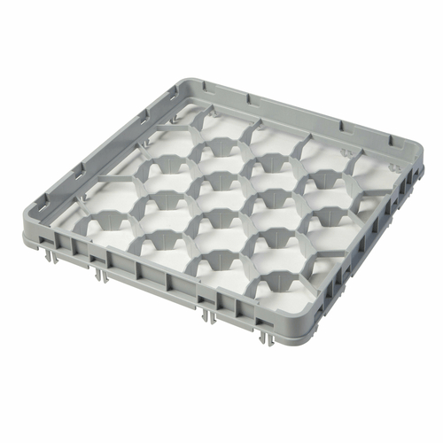 Cambro Warewashing Each Cambro 20GE2151 – Full Size Glass Rack Extender w/ (20) Compartments, Half Drop, Soft Gray | Denson CFE