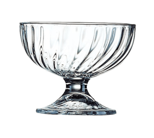 Cardinal Dinnerware Case Arcoroc 50998 Swirl Optic 7 oz. Dessert Dish by Arc Cardinal - 24/Case | Denson CFE