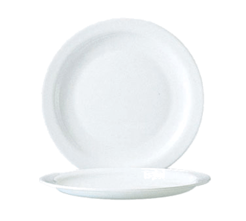 Cardinal Dinnerware Case Arcoroc 57974 Opal Restaurant White 7 1/2" Narrow Rim Side Plate by Arc Cardinal - 24/Case