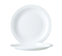 Cardinal Dinnerware Case Arcoroc 57974 Opal Restaurant White 7 1/2" Narrow Rim Side Plate by Arc Cardinal - 24/Case