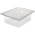 Carlisle Food Storage Containers Each Carlisle 10221B07 Clear Polycarbonate StorPlus Half Size 4" Deep 5.6 Qt Textured Food Pan