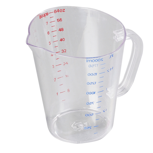 Carlisle Kitchen Tools Each Carlisle 4314407 Half-Gal Size Measuring Cup Clear | Denson CFE