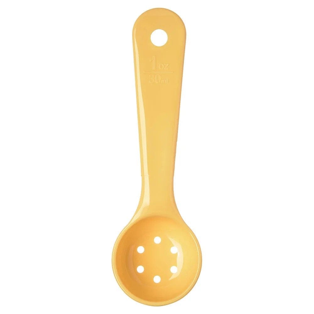 Carlisle Kitchen Tools Each / Yellow Carlisle 492304 1 oz Perforated Measure Misers Portion Spoon, Yellow