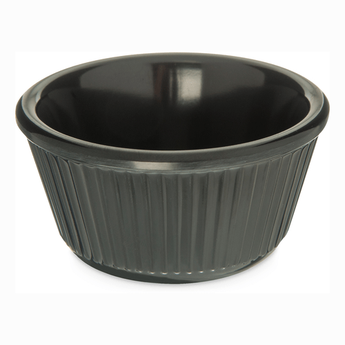 Carlisle Servingware and Dinnerware Accessories Each Carlisle S29103 4 oz Fluted Ramekin – Black Melamine, Dishwasher Safe | Denson CFE