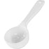 Carlisle Smallwares Each Carlisle 492702 White 3 oz Measure Miser Plastic Perforated-Bottom Round Portion-Control Spoon with Hanging Hole Handle | Denson CFE