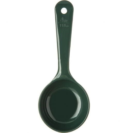 Carlisle Smallwares Each / Forest Green Carlisle 492808 Forest Green Measure Miser 4 oz Solid Portion Control Spoon | Denson CFE