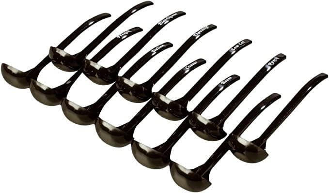 Carlisle Smallwares Set Carlisle 028703 Carly Polycarbonate Assorted Ladles, 0.5" Height, 0.5" Width, 9.5" Length, Polycarbonate, 9-1/2", Black