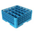 Carlisle Warewashing Each / Blue Carlisle RG25-314 Carlisle Blue OptiClean 25 Compartment Glass Rack with 3 Extenders | Denson CFE
