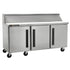 Centerline Refrigerated Prep Tables Each Centerline by Traulsen CLPT-7220-SD-LRR 72" Sandwich/Salad Prep Table w/ Refrigerated Base, 115v