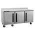 Centerline Undercounter Refrigeration Each Centerline by Traulsen CLUC-72R-SD-WTLRR 72" Worktop Refrigerator w/ (3) Sections, 115v | Denson CFE