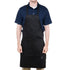 Chef Revival Clothing & Textiles Each / Black Chef Revival 601BAC-WH Full Length Bib Apron, Poly/Cotton, 28" x 34"