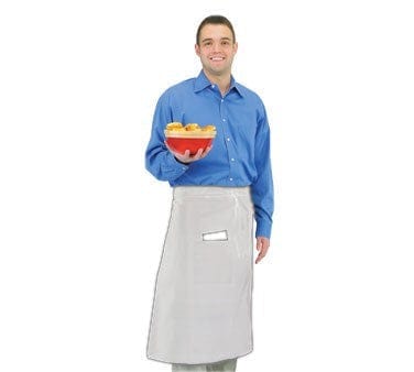 Chef Revival Clothing & Textiles Each Chef Revival 607BA2-WH Bistro Apron, Heavyweight 50/50 Twill, 28" x 34", White | Denson CFE