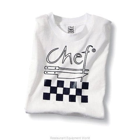 Chef Revival Food Service Supplies Each Chef Revival TS001-XL Cotton Chef Logo T-Shirt, X-Large, White