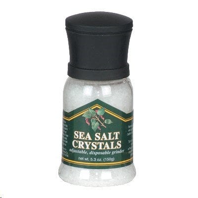 Chef Specialties Food Service Supplies Each 905094 Gourmet Grinds Sea Salt Crystals Mini Disposable Grinder - Freshly Ground Seasonings Anytime - Elevate Your Culinary Experience