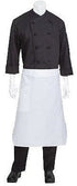 Chef Works Clothing & Textiles Each Chef Works Tapered Chef Apron (PCTA) - 32"L x 21"W, White, Poly/Cotton, with Pocket | Denson CFE