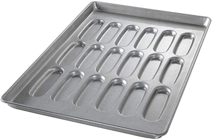 Chicago Metallic Smallwares Each Chicago Metallic 42435 ePan Glazed Hot Dog Bun Pan / Cluster Of 18 | Denson CFE