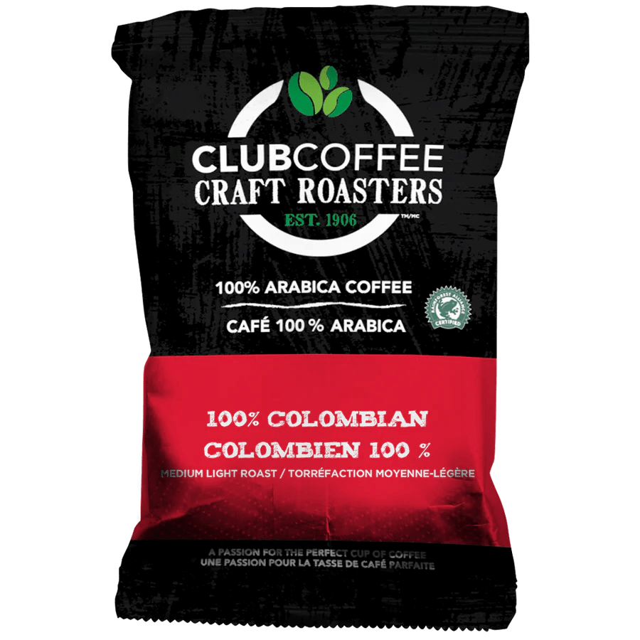 Club Coffee Food Products Case of 42 Club Coffee Craft Roasters | 100% Colombian | Fractional Packaging | Denson CFE