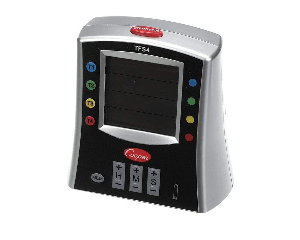 Cooper-Atkins Corporation Smallwares Each Cooper TFS4-01 Multi-Station Timer, 4-Station LCD w/Alerts, Countdown/Count Up | Denson CFE