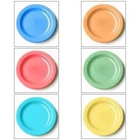 Crestware Dinnerware Plate, 9" dia., round, narrow rim, vitrified, oven