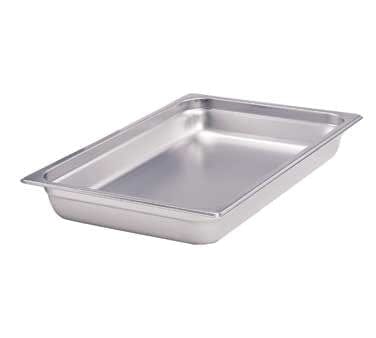 Crestware Food Pans Steam Table/Holding Pan, 1/3 size, 2-1/2# deep, Saf-T-Rim,