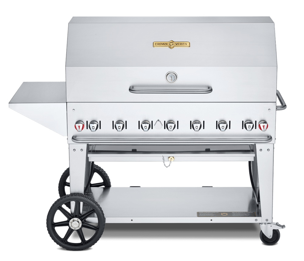 Crown Verity Canada Outdoor Cooking Equipment Each Crown Verity CV-MCB-48PKG 48″ Natural Gas Mobile Outdoor Grill | Denson CFE