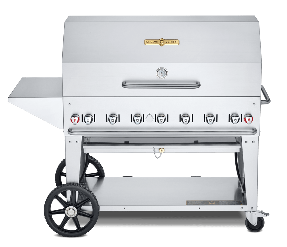 Crown Verity Canada Outdoor Cooking Equipment Each Crown Verity CV-MCB-48PKG 48? Natural Gas Mobile Outdoor Grill | Denson CFE