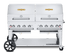 Crown Verity Canada Outdoor Cooking Equipment Each Crown Verity CV-MCB-60RDP 60" Propane Gas Mobile Outdoor Grill with 2 Roll Domes | Denson CFE
