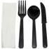Denson CFE Essentials Case 250 Plastic Cutlery Packets - Knife, Fork, Spoon, Napkin, Salt & Pepper Sets | Denson CFE