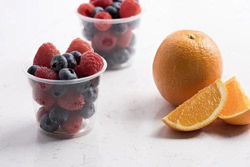 Denson CFE Essentials Case of 2500 CU103-D Plastic Souffle Portion Cups with Lids, 3.25 OZ - 2500 Pcs | Denson CFE