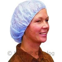 Denson CFE Essentials Pack of 100 BOUFFANT CAP 24 BLU DISPOSABLE